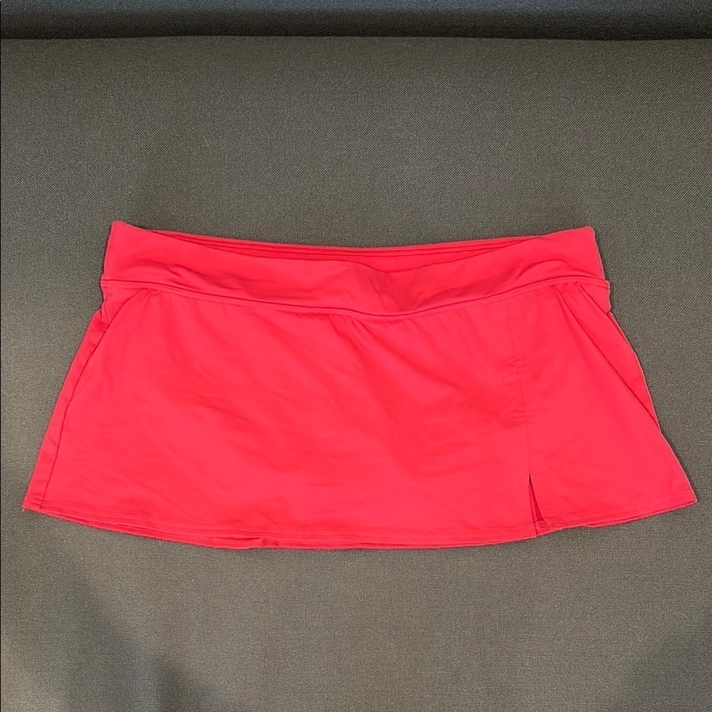 Lands End Pink Mini Swim Skirt